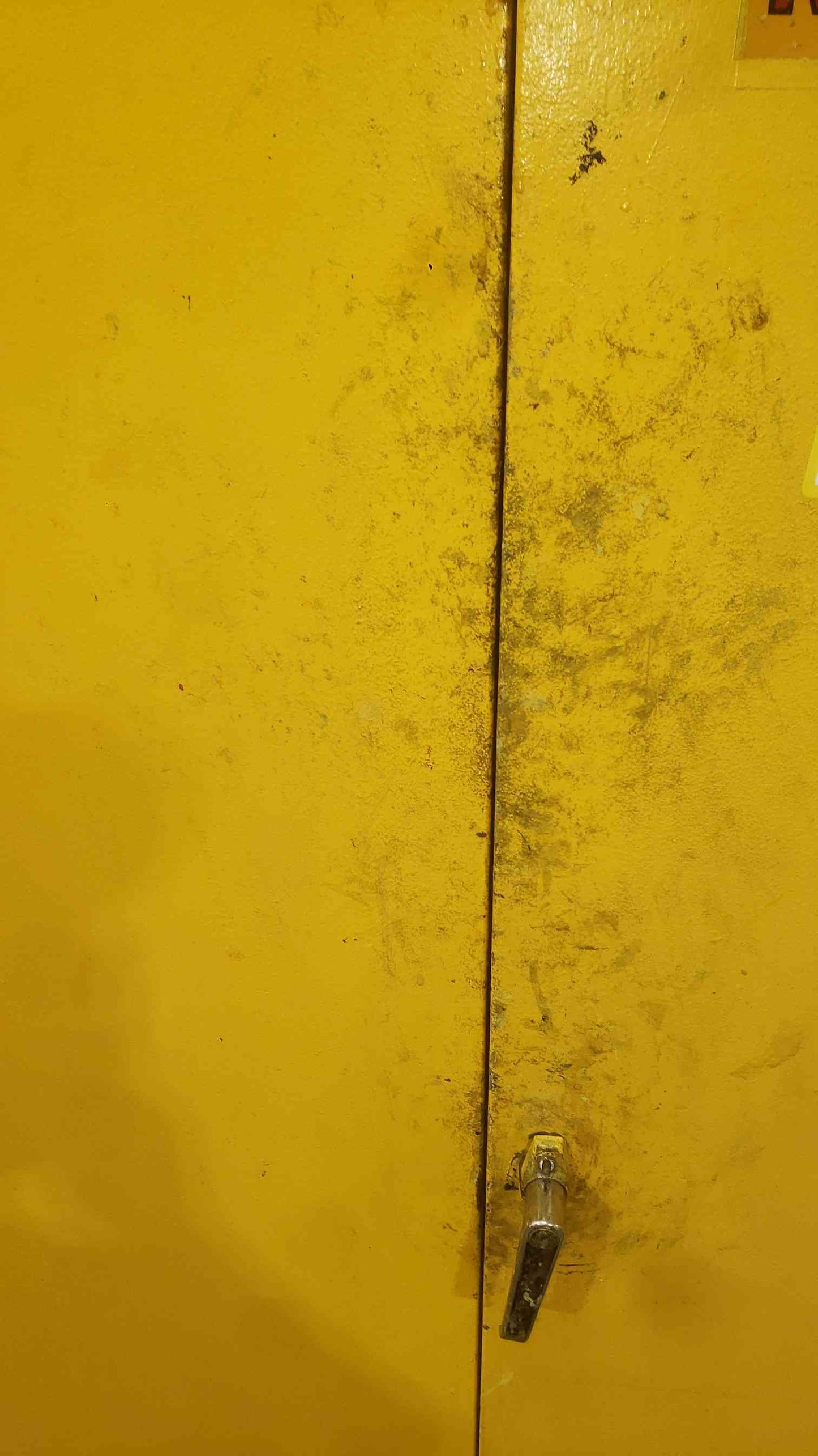 Justrite 25450 45 Gal Flammable Safety Storage Cabinet Yellow 2 Door Metal
