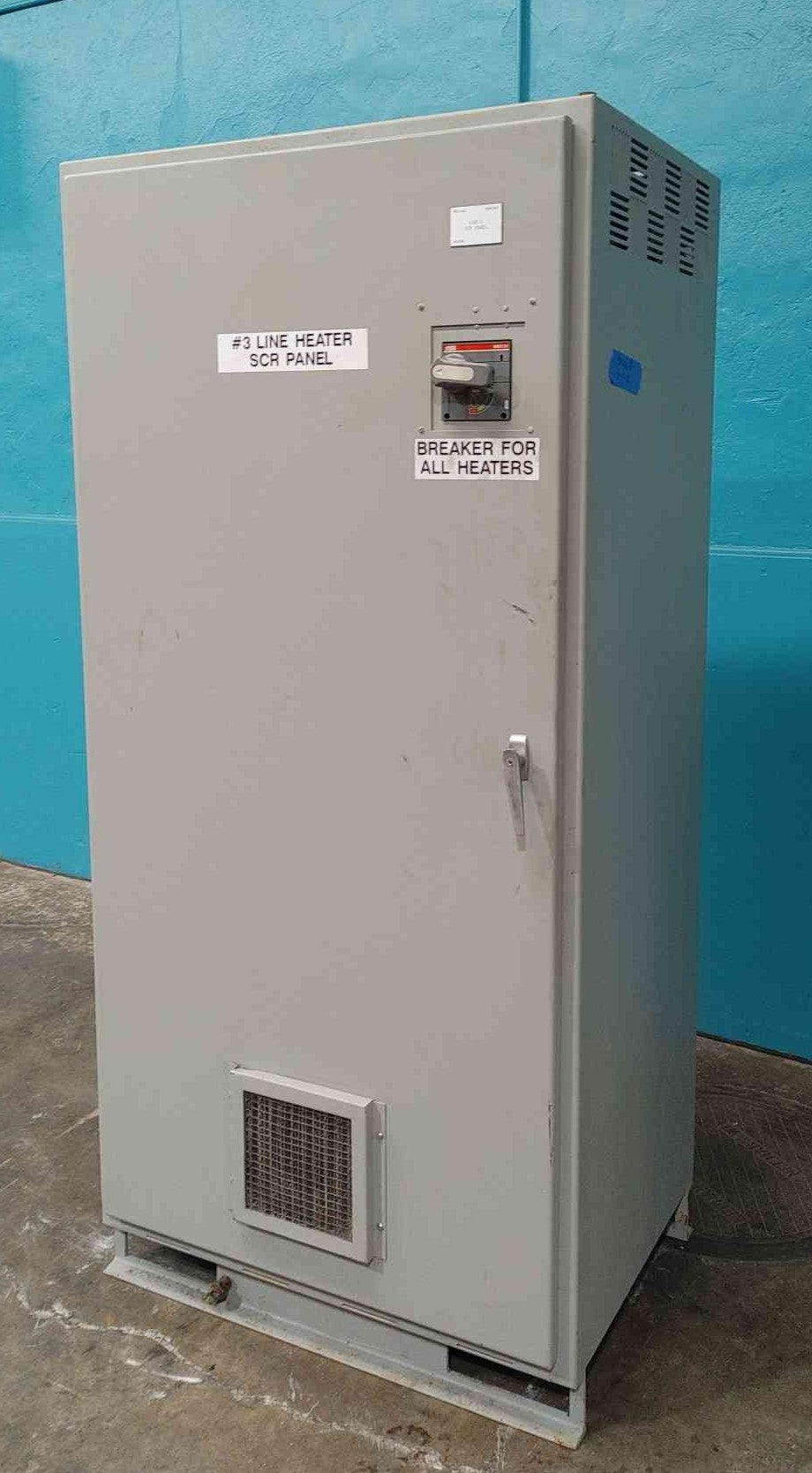 Robicon SCR Power Control Panel 480V 3PH 60A 49kW Heater Panel Halmar Robicon