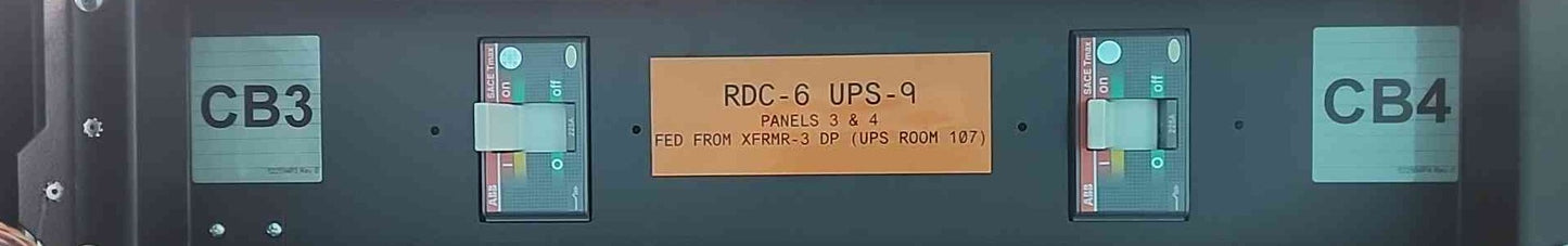 Liebert Vertiv RDC442SB25 Remote Distribution Cabinet PDU 208V 250A Data Center