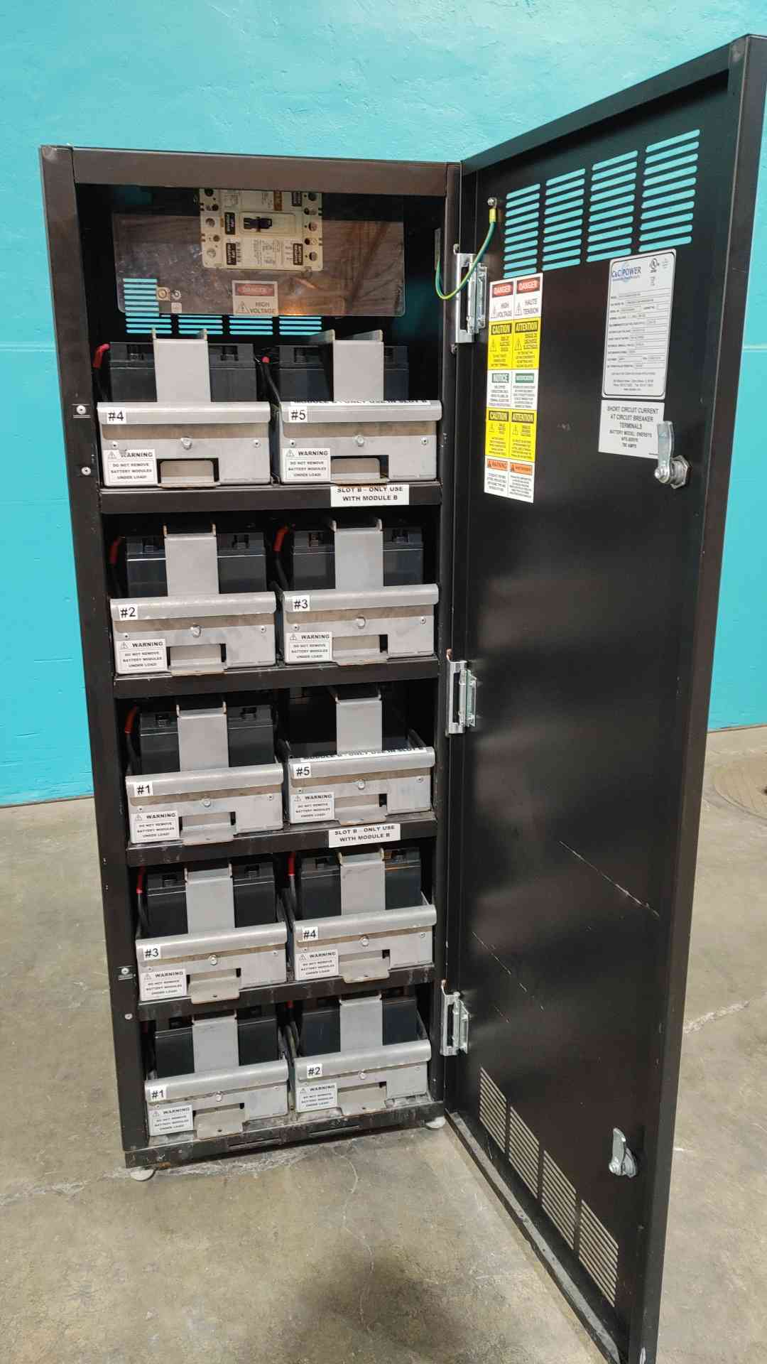 C&C Power UPS Battery Cabinet 288VDC BC16-2/24E80-020B3-090 BC16 Battery Rack