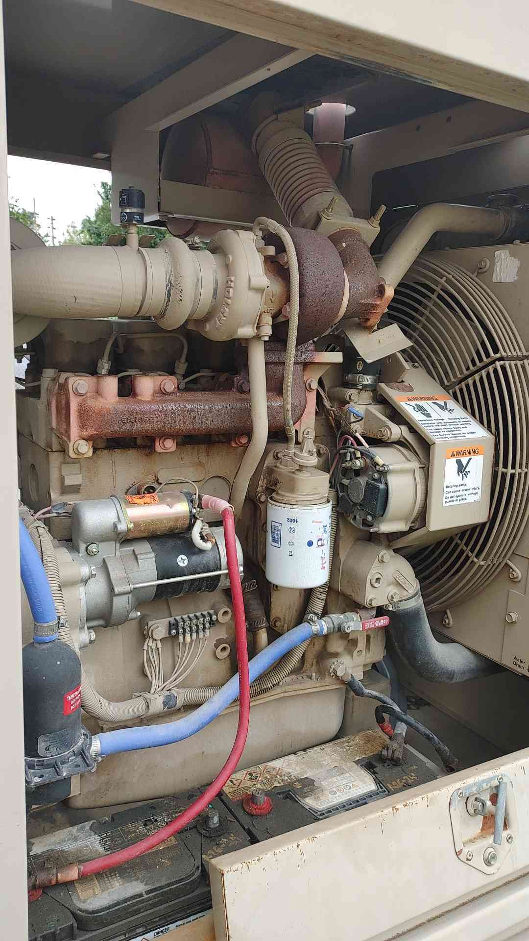 Cummins ONAN 50KW 3PH 33KW 1PH Diesel Generator -MODEL No. 50DGCA- 1241Hrs TESTED(SKU: 115141)