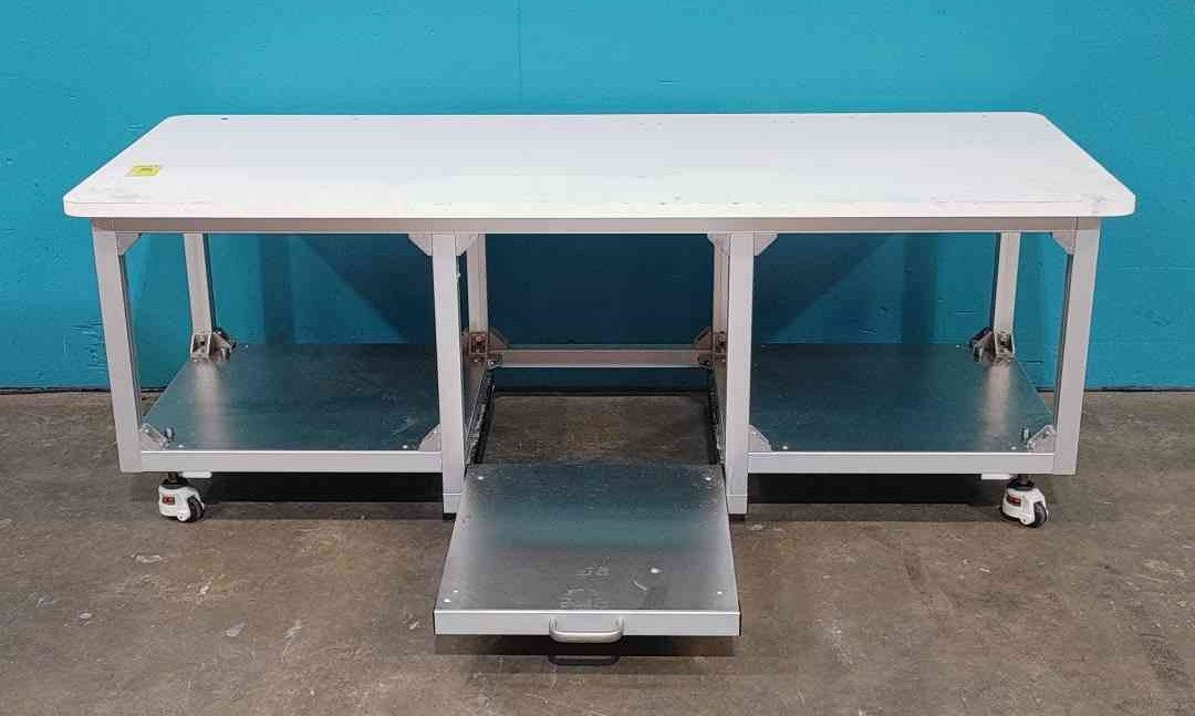 79" Rolling White Lab Table (Sku:115169)