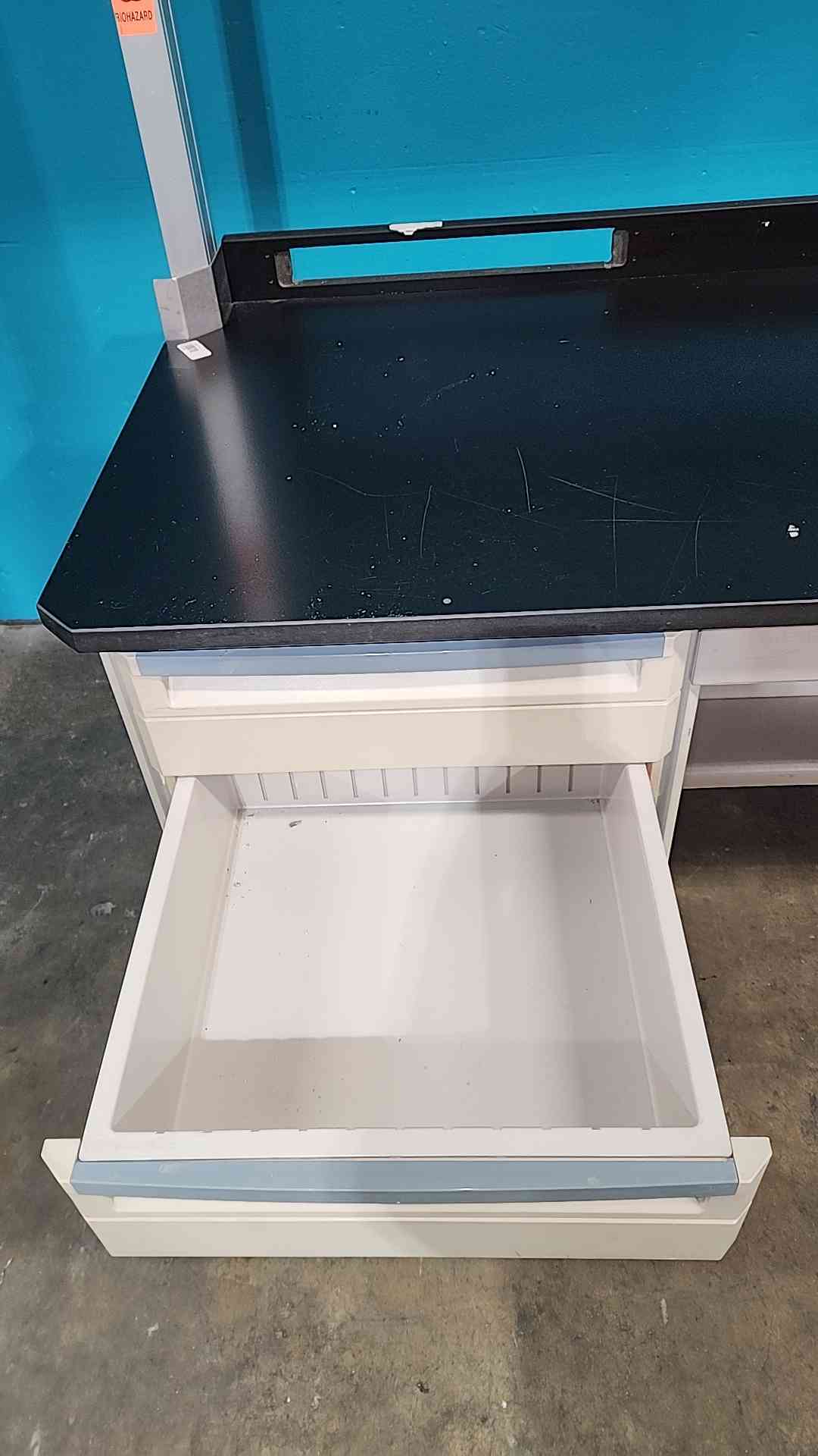 Rolling 63" Lab Desk/Table W/ Shelf & Drawers (SKU: 115250)