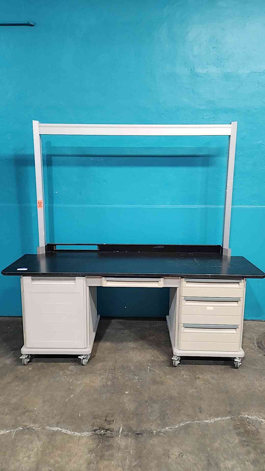 Rolling 82" Lab Desk/Table W/ 4 Drawers 1 Door (SKU: 115253)