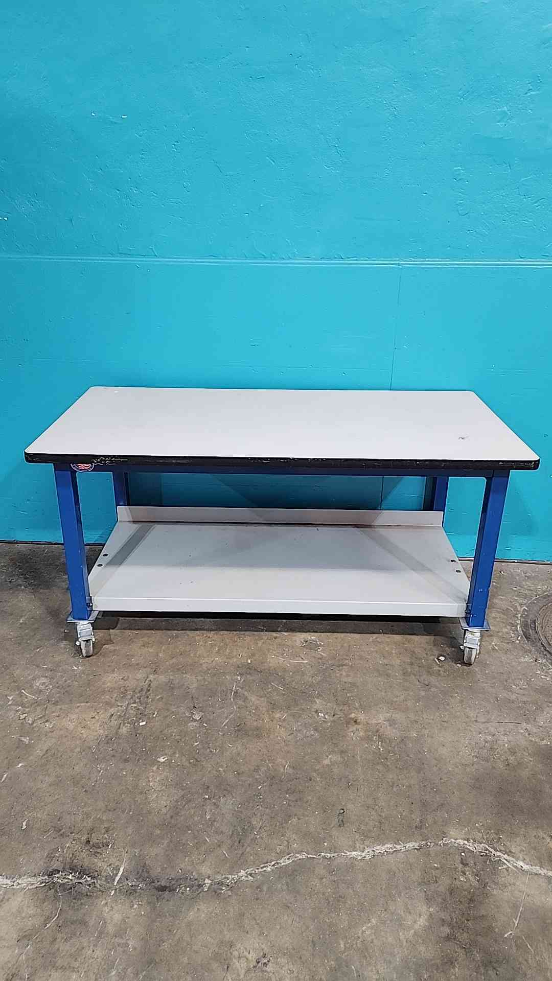5' Rolling Desk/Table W/ Bottom Shelf (SKU: 115255)