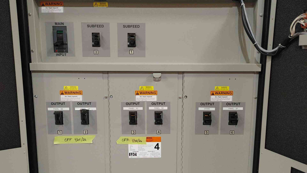 Liebert PPA225C 225 kVA Power Distribution Center PDU 480V to 208V 120V Transformer