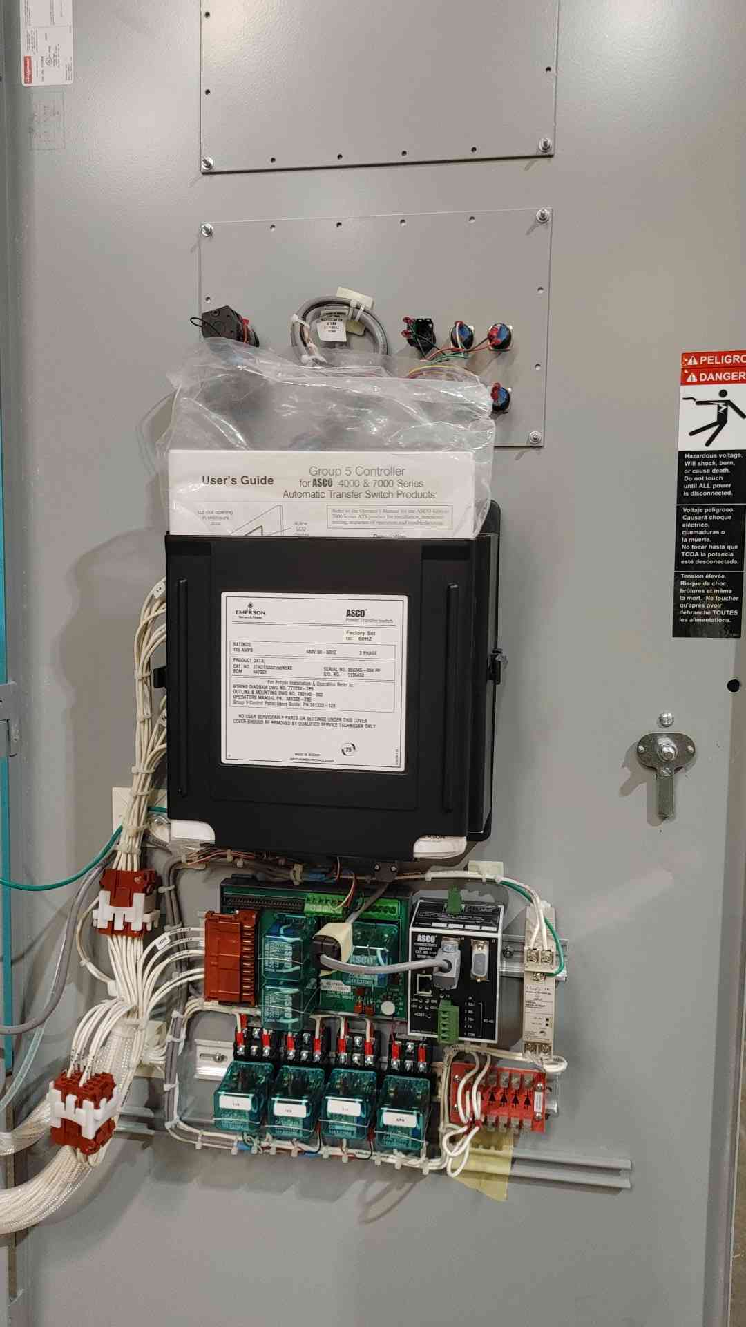 ASCO 7000 Series 115A Automatic Transfer Switch 480V 3Ph  ATS J7ADTS030150N5XC