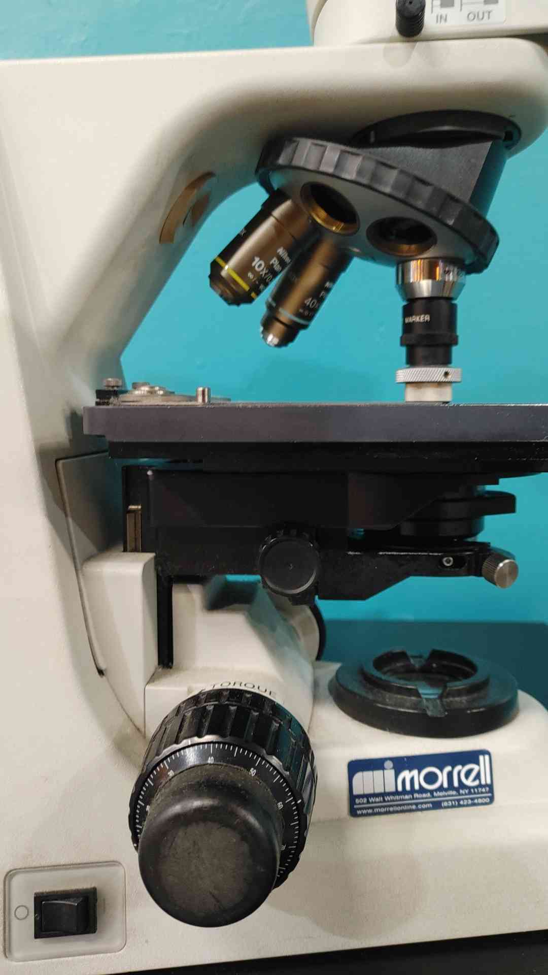 Nikon Eclipse 50i Laboratory Microscope CFI Plan Lenses Objective Marker Dotter