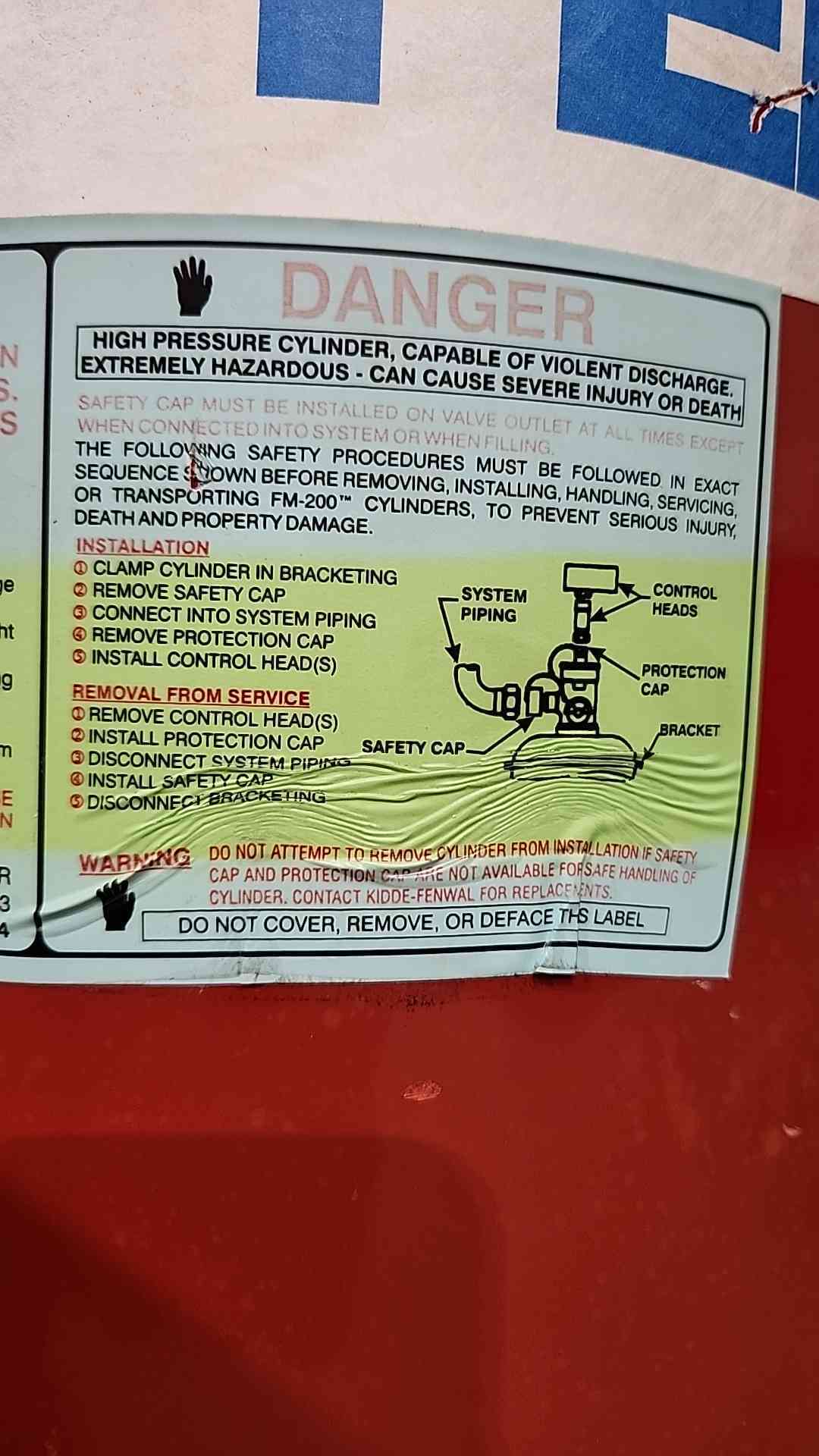 Fenwal 71 LBS FM-200 Fire Suppression System (SKU: 115968)