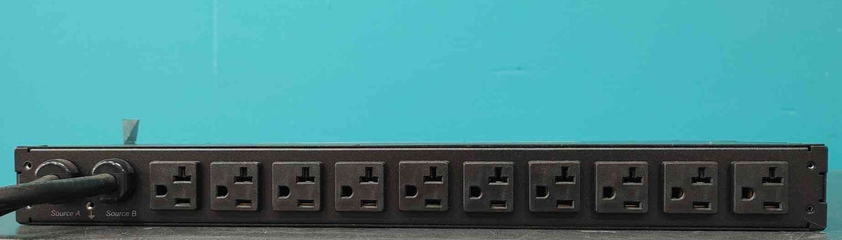 APC AP7752 Rack Automatic Transfer Switch ATS 120V 16A 20A 10 Outlet 1U PDU