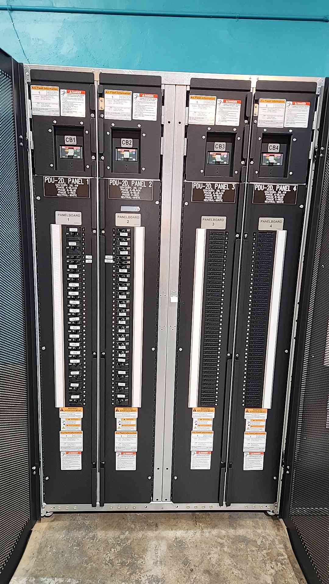Liebert Emerson FDC Power Distribution Cabinet 208V 360A 3 Bay Data Center PDU
