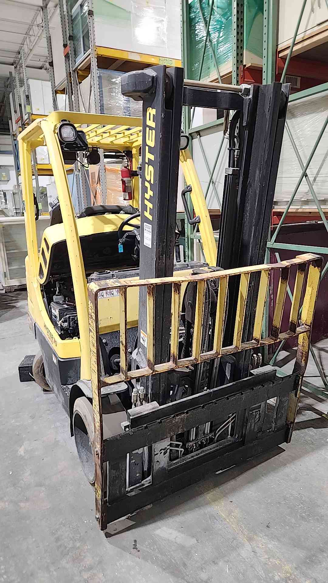 Hyster S70FT Fortis 7000lb Cushion Forklift DuraMatch Cascade Push Pull AS-IS