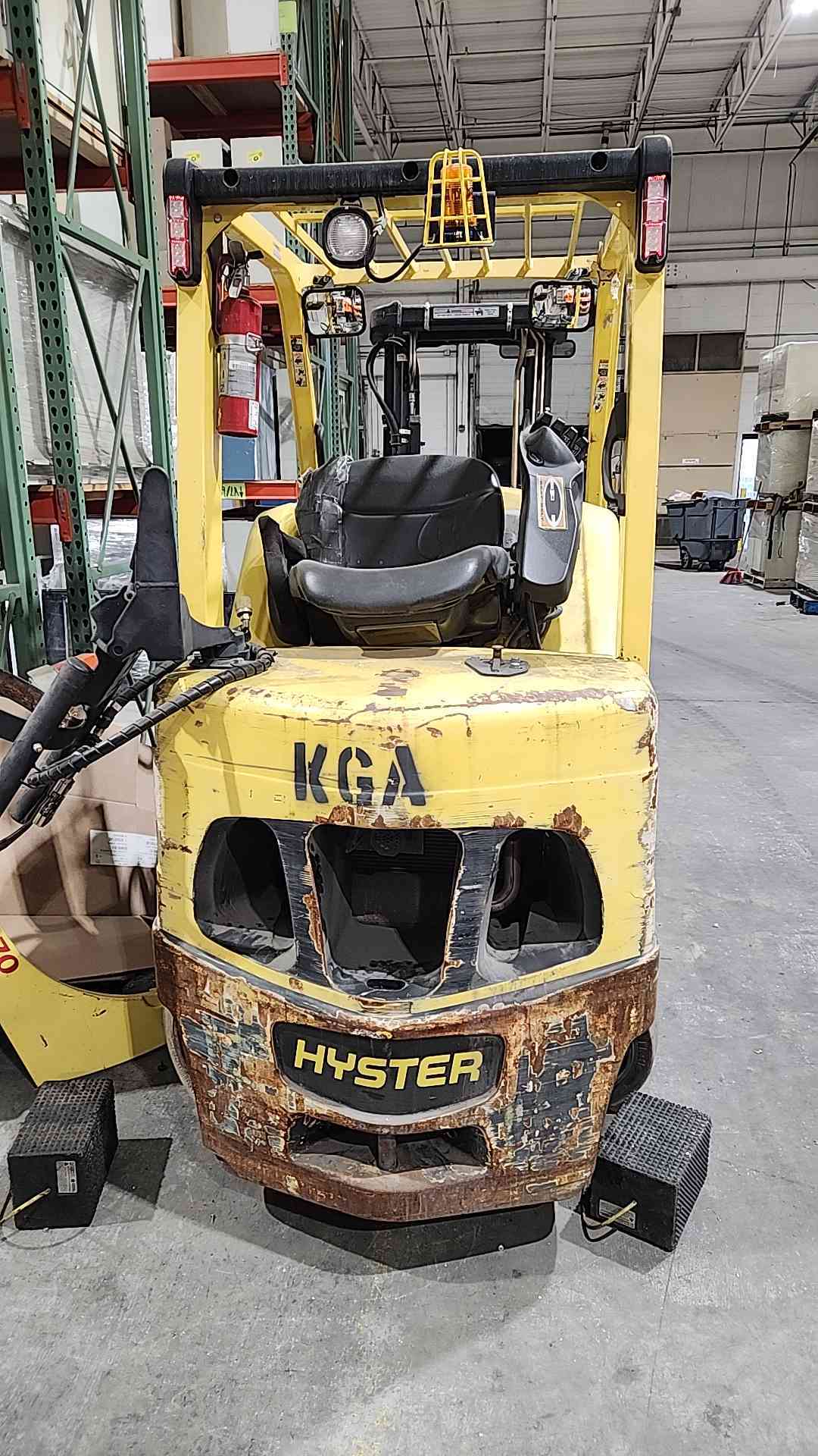 Hyster S70FT Fortis 7000lb Cushion Forklift DuraMatch Cascade Push Pull AS-IS