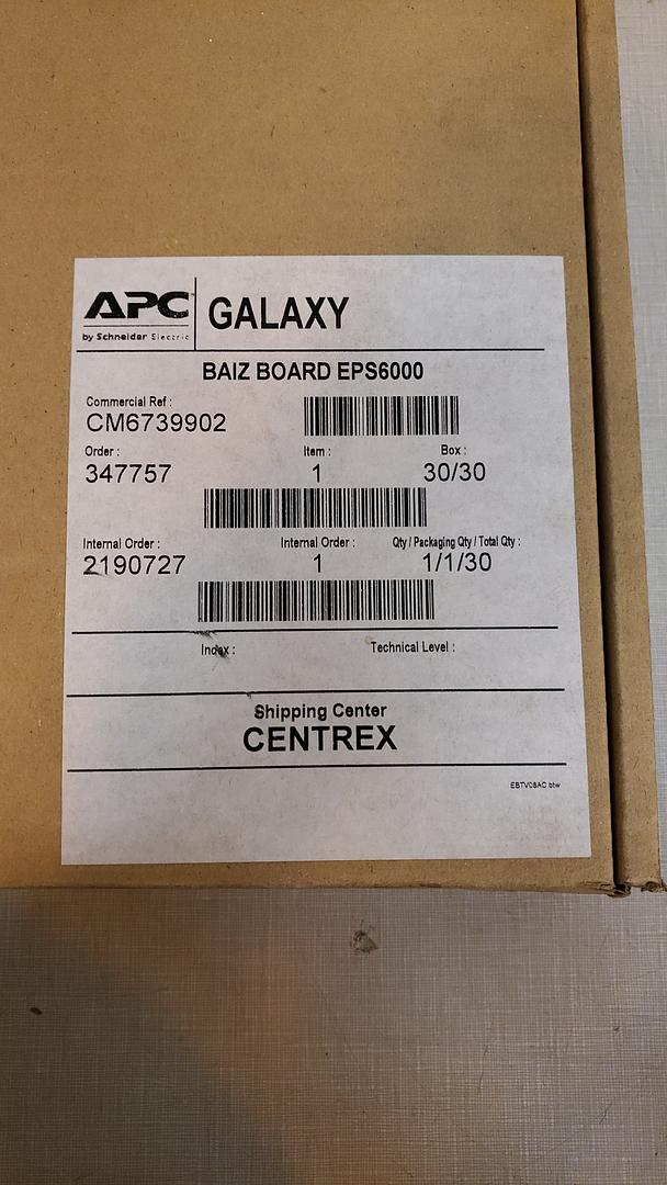 New APC Schneider CM6739902 BAIZ Board EPS6000 Galaxy UPS Circuit Board Assembly