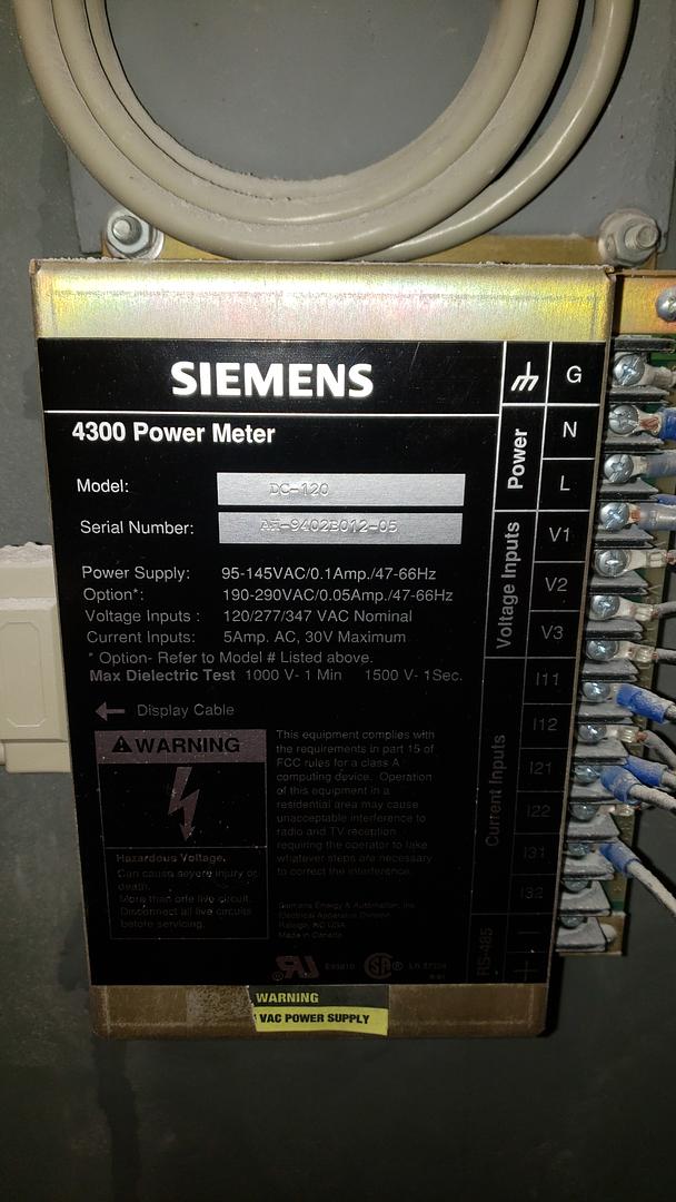 ALLEN-BRADLEY BUL. 2100 Metered Input MCC 2000A(S6LLST10601)
