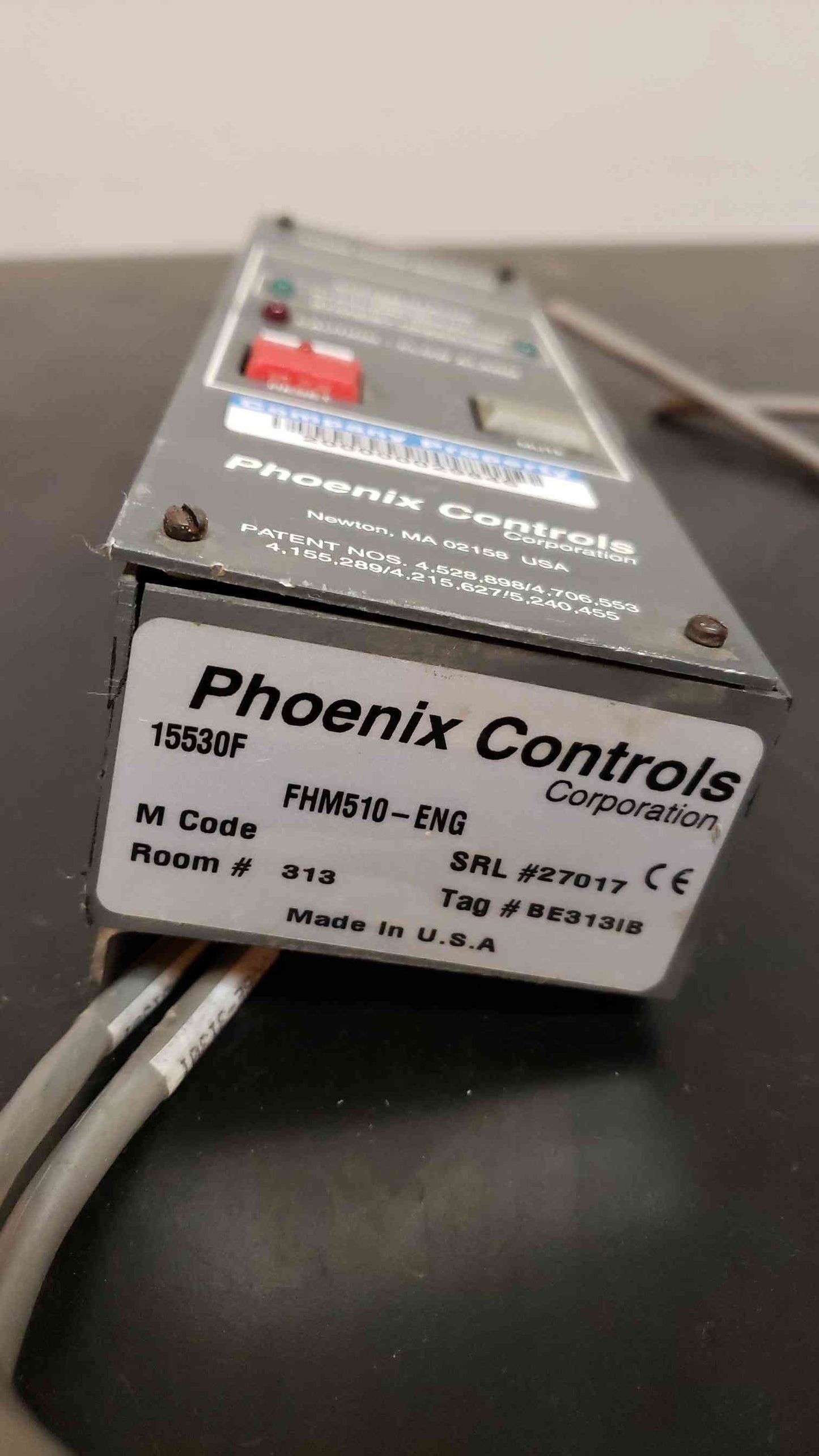 Phoenix Controls FHM510-ENG Fume Hood Monitor Display Module 15530F