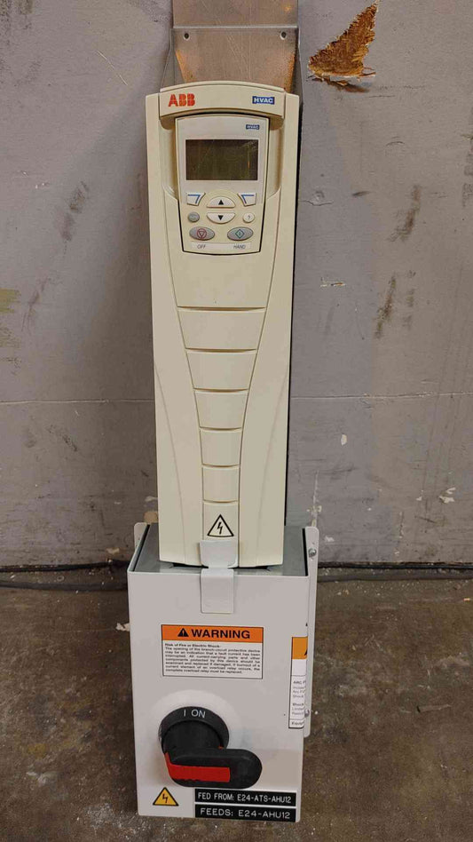 15HP ABB Industrial VFD ACH550-PD-023A-4 Control Panel 480V 23A 3Ph (108948)