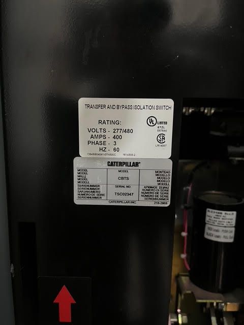 400A Cat ATS 277/480v Automatic Transfer Switch (108482)