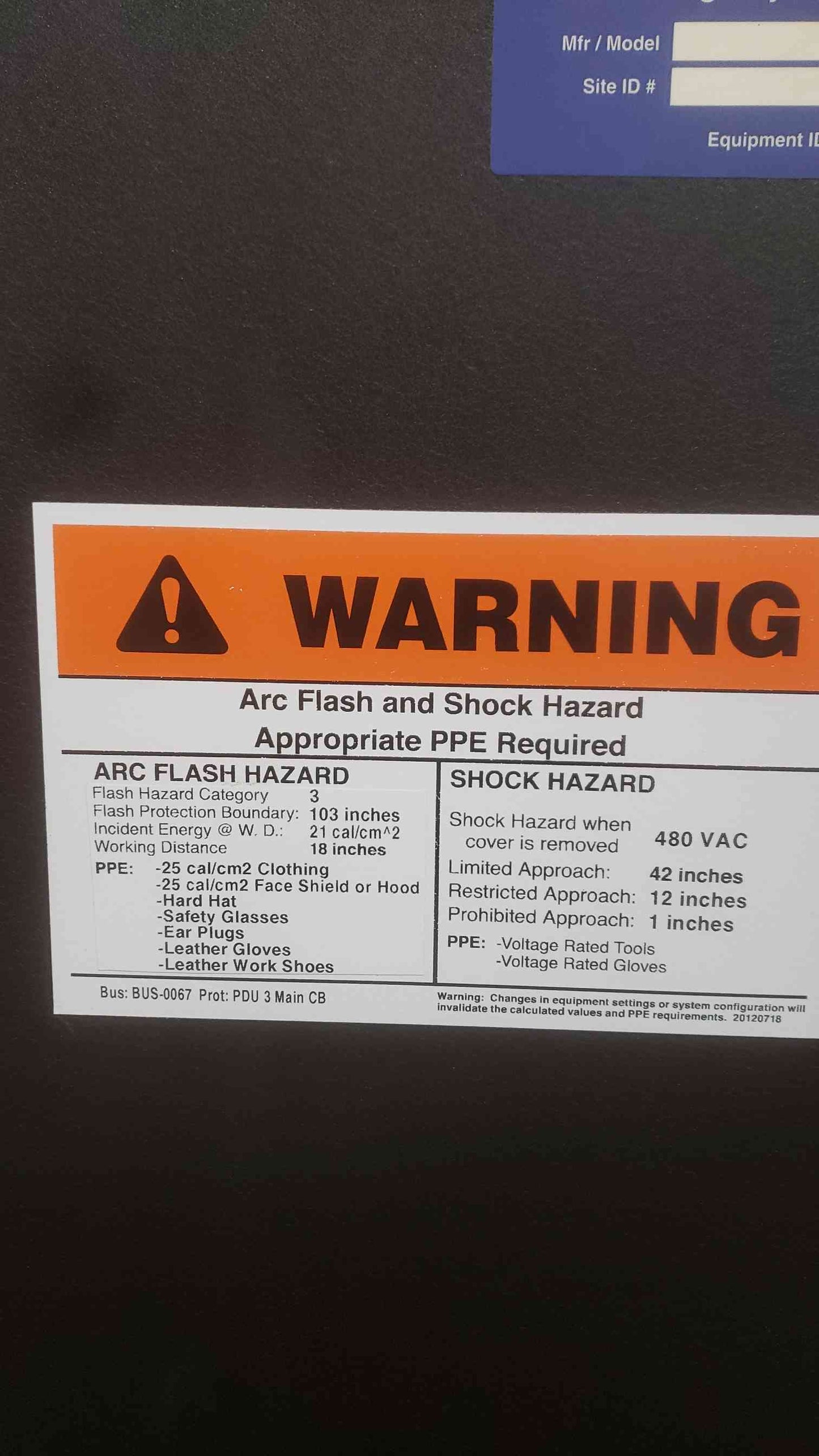 225KVA Cyberex PDU 480Vx 208/120V Branch Circuit Distribution (SKU: 111217)