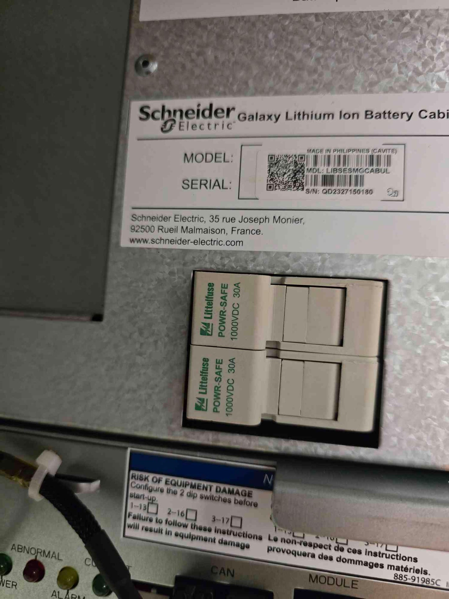 Schneider Electric Galaxy Lithium-ion Battery Cabinet (SKU: 111352)