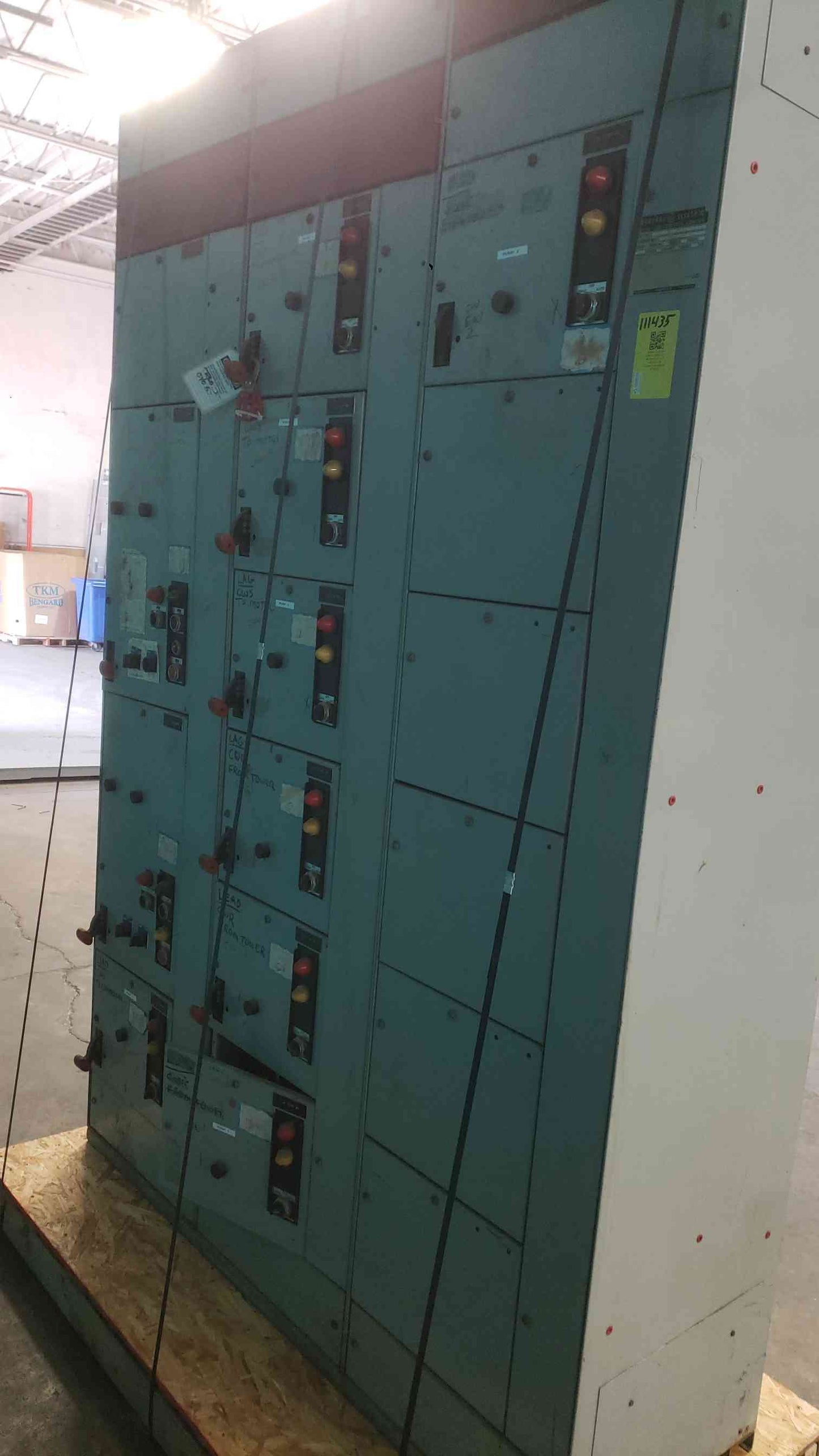 GE 8000 Line Motor Control MCC 3 Section Double Sided 26 Buckets Front & Back (SKU: 111435)