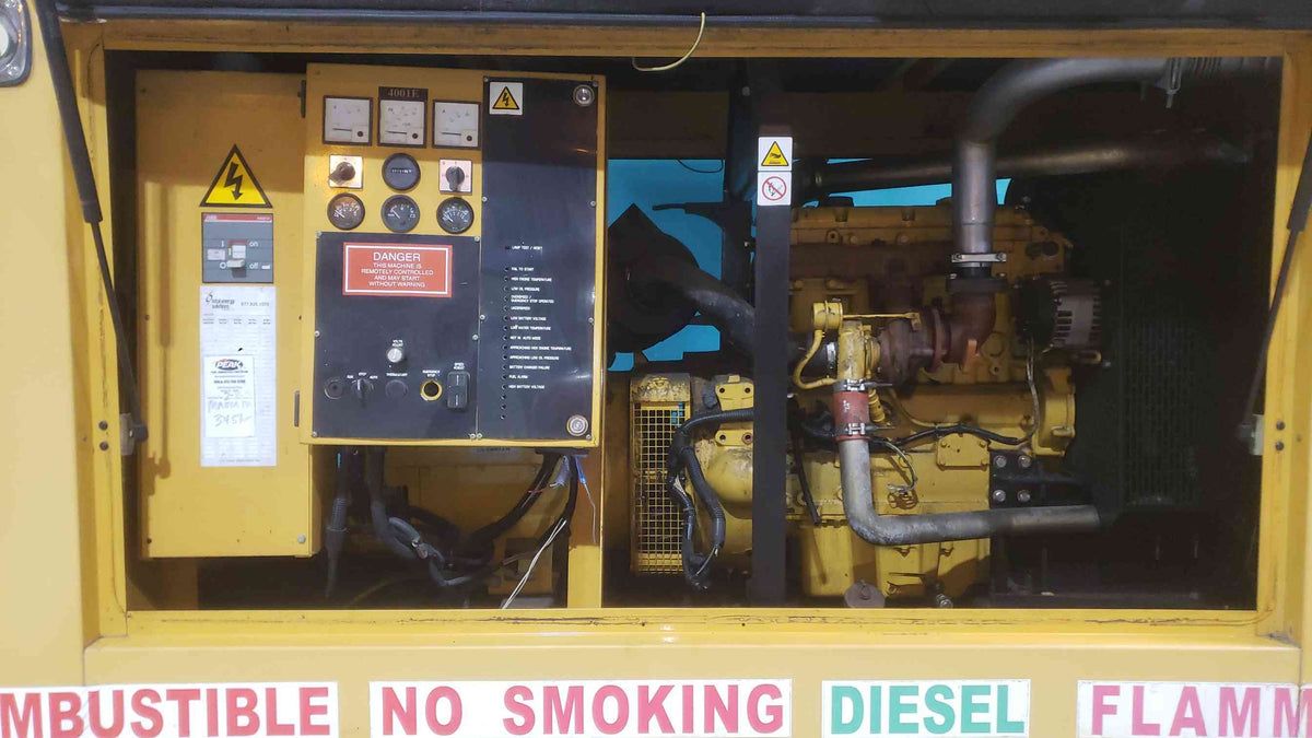 AS-IS 60KW Olympian D60P4S 240/120V 250A 1PH Diesel 390.9 Hrs. (SKU: 113352)