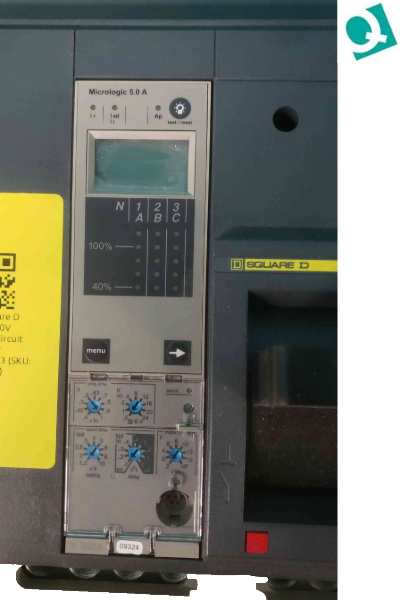 Square D PowerPact RGA36100CU43AE1ABLVYP 1000A 3P 600V I-Line Breaker Micrologic 5.0A (SKU: 112860)