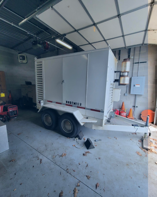 Kohler Ford 50RZ 50kW Standby Generator 49kW Nat Gas LP 1/3ph on Trailer 151hrs