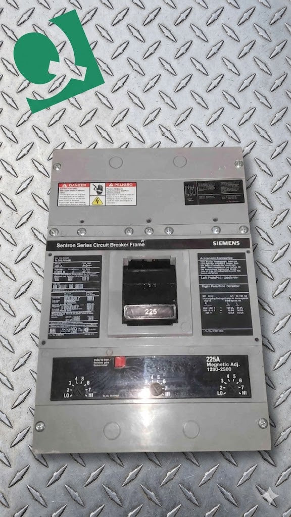 Siemens Sentron 400A Frame 225A Trip 3 Pole 600V Breaker HJD63F400 (SKU: 112359)