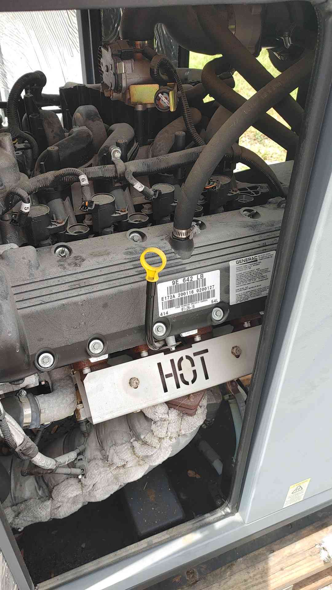 Generac G0071140 35 kW Natural Gas LP Generator 120/240V 1-Phase 56 Hours