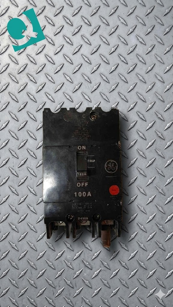 General Electric 3 Pole Circuit Breaker 100A 480/277VAC M-1070
