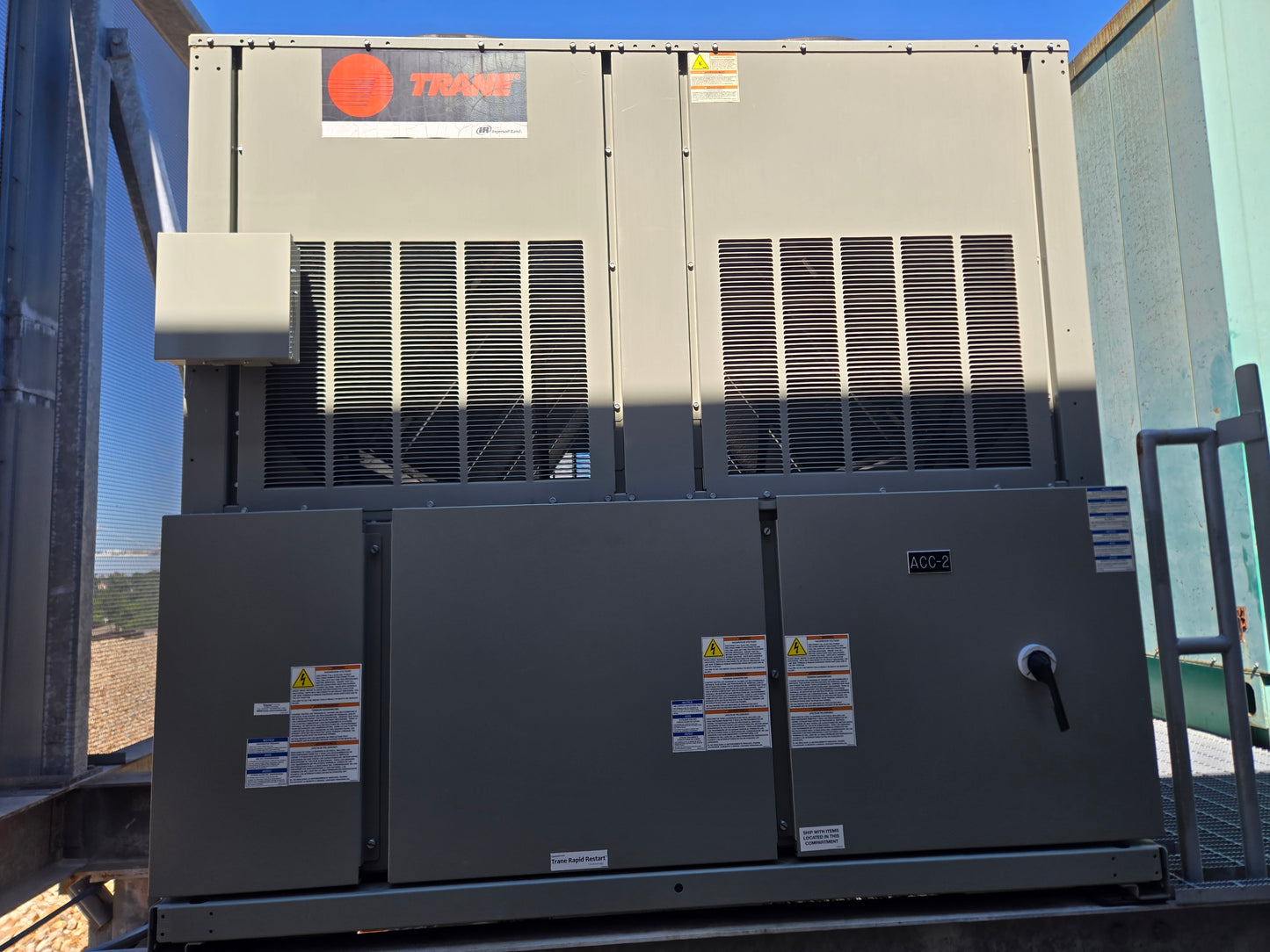 Trane 120 Ton Air Cooled Chiller CGAM 460V 3PH R410A Commercial Scroll HVAC Pack