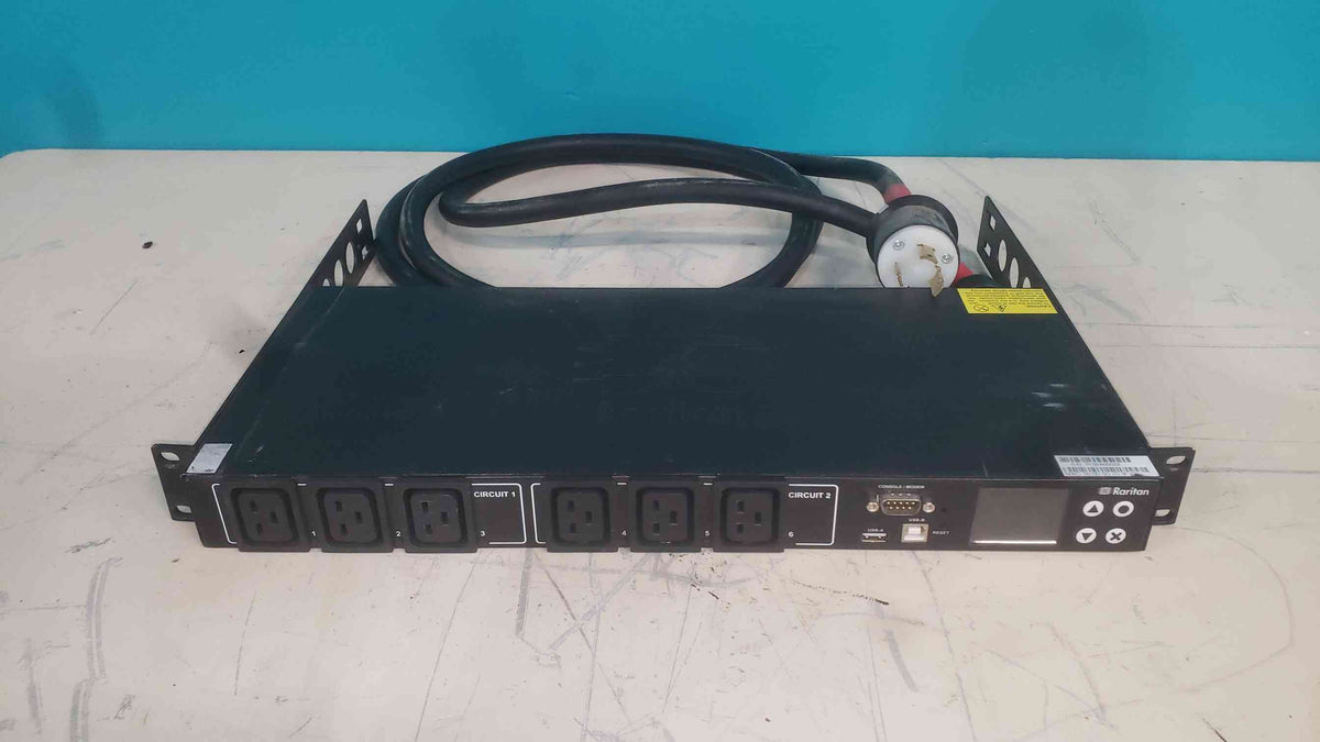 Raritan PX3-5128R Intelligent Rack PDU 24A 100-240V 6x IEC C19 Outlets iPDU 1U