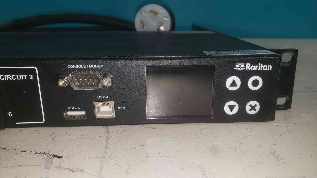 Raritan PX3-5128R Intelligent Rack PDU 24A 100-240V 6x IEC C19 Outlets iPDU 1U