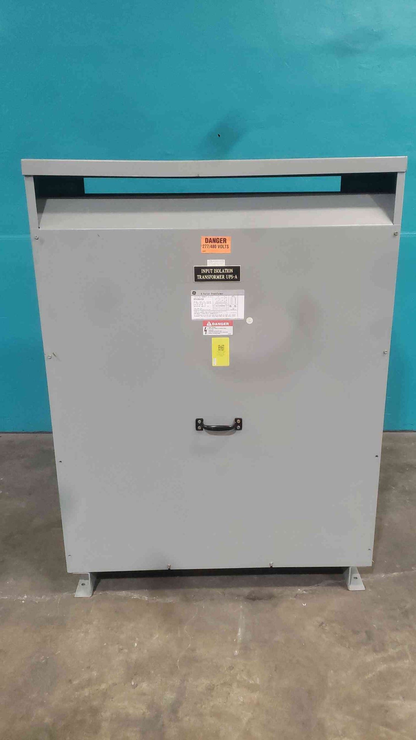 GE 300 KVA K-Factor Transformer K-13 Copper 480V to 480Y 277V 3 Phase 9T03B5250