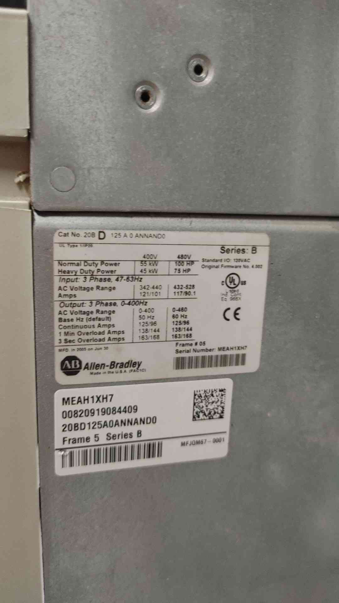 Allen-Bradley PowerFlex VFD Drive Motor Control Panel 20-HIM-A6 Keypad Enclosure