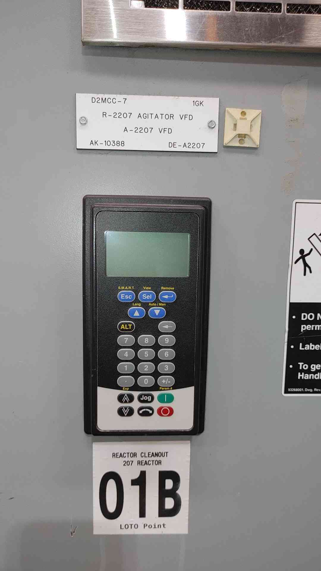 Allen-Bradley PowerFlex VFD Drive Motor Control Panel 20-HIM-A6 Keypad Enclosure