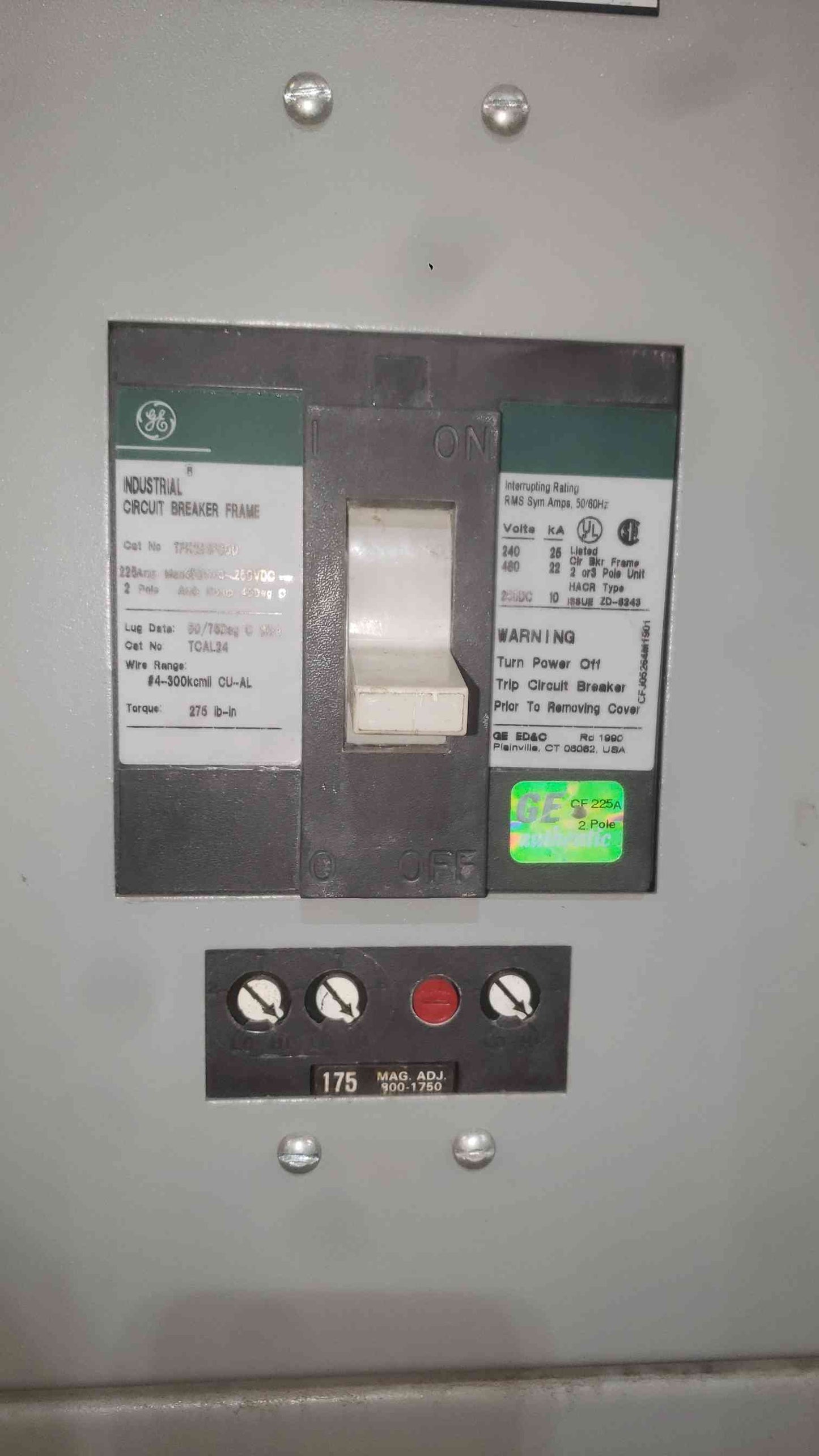 Ametek DPP 15 kVA Industrial UPS System 480V to 120V Tower DPP015 GE Breakers