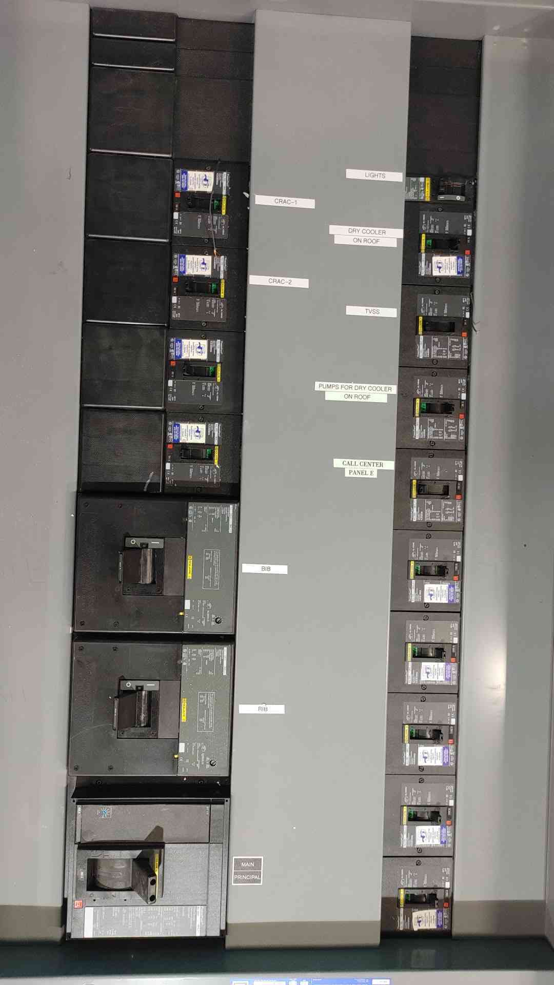Square D I-Line 800A 480V 3 Phase Power Panelboard Distribution Panel w Breakers