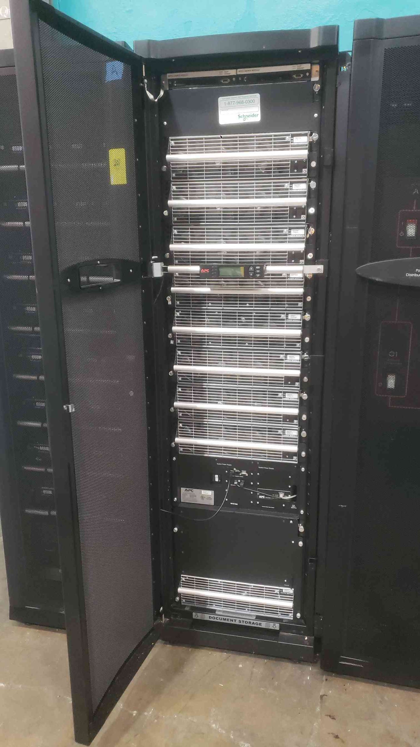 APC Symmetra PX 80kW 80kVA 3 Phase UPS System Array SYCF80KF SYCF8BF PDU 3 Rack