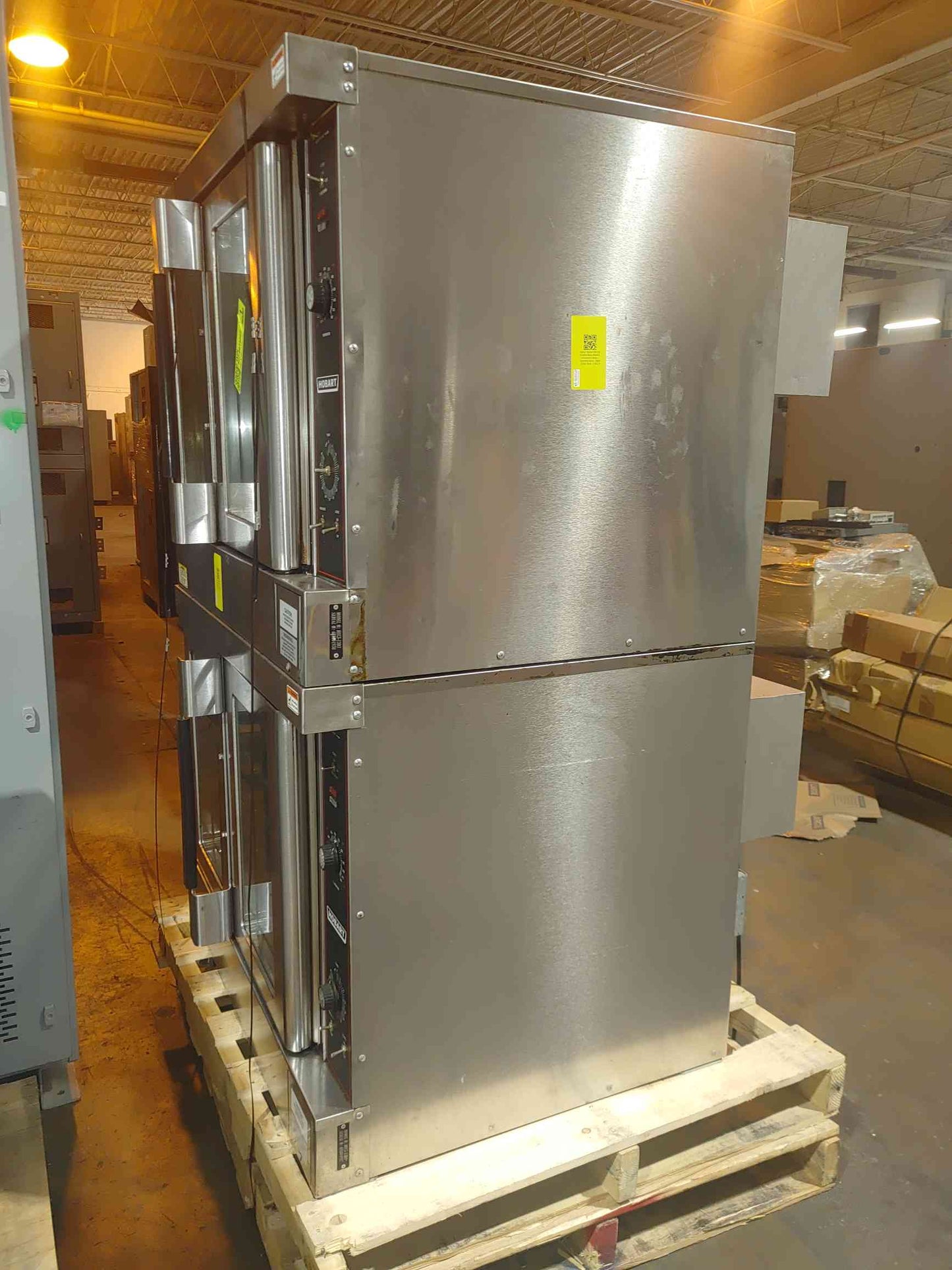 Hobart HEC5 Double Deck Electric Convection Oven 480V 3 Phase Commercial Stainless