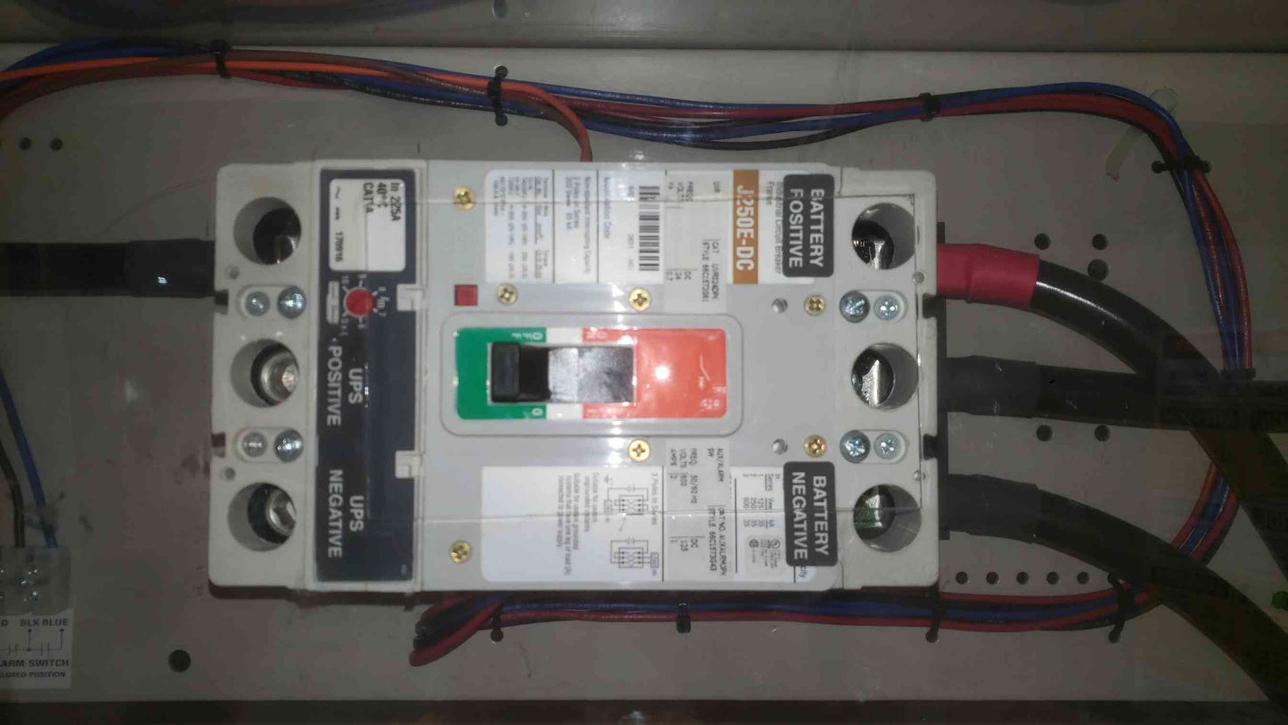 C&C Power BC55 480V DC UPS Battery Cabinet Enclosure 225A Breaker 100B4