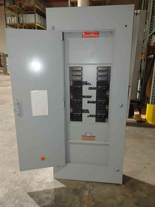 GE Type NHB 100A 480V 3PH Panelboard Enclosure TED134 100A 90A 40A 30A Breakers