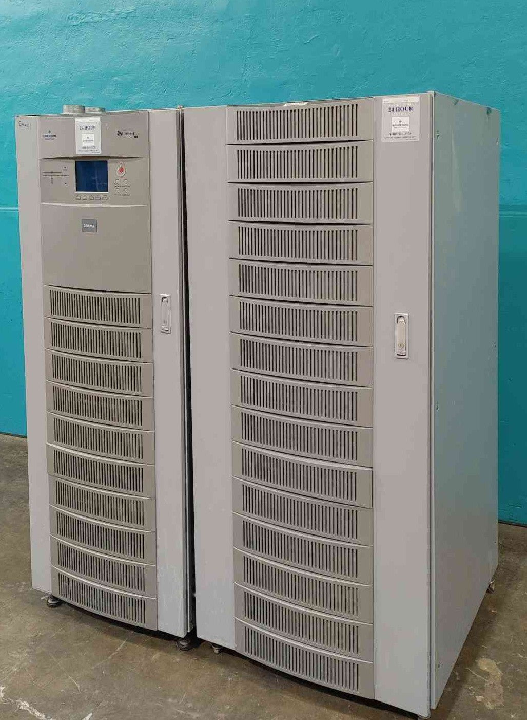Liebert NXB 30 Uninterruptible Power System 30KVA 24 kW 3ph 208/120V & Battery Cabinet UPS12-150MR 120 Amps DC