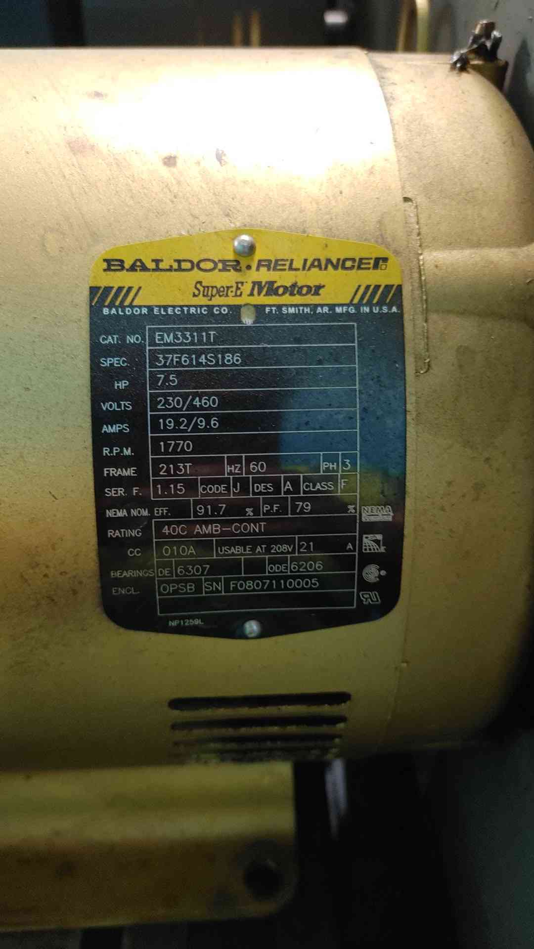 Ingersoll Rand T30 Duplex Air Compressor 7100 10D Pump 7.5HP 230/460V 3PH Tank