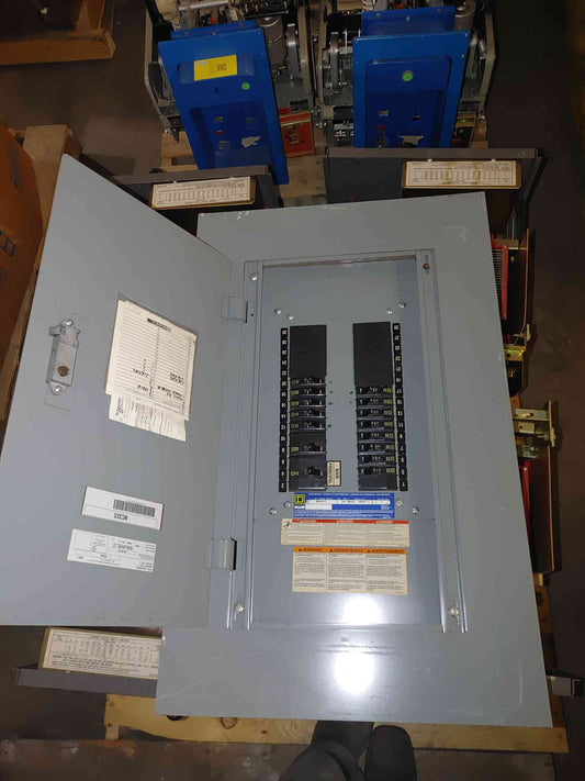 Square D NQ430L1C 100A 240VAC 3 Phase NQ Panelboard Load Center w/ QO Breakers