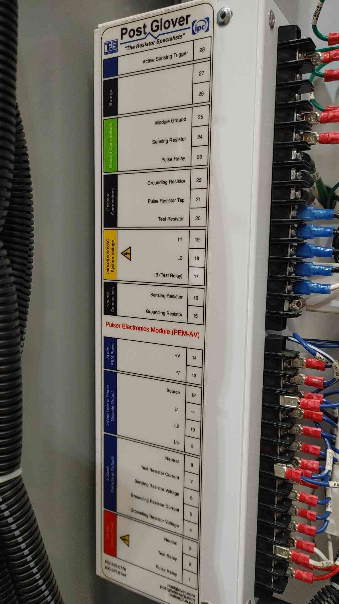 Post Glover HRG-2 High Resistance Grounding System | 480V 277V 60Hz 1-Phase NEMA 1 PL48YF1E00-P