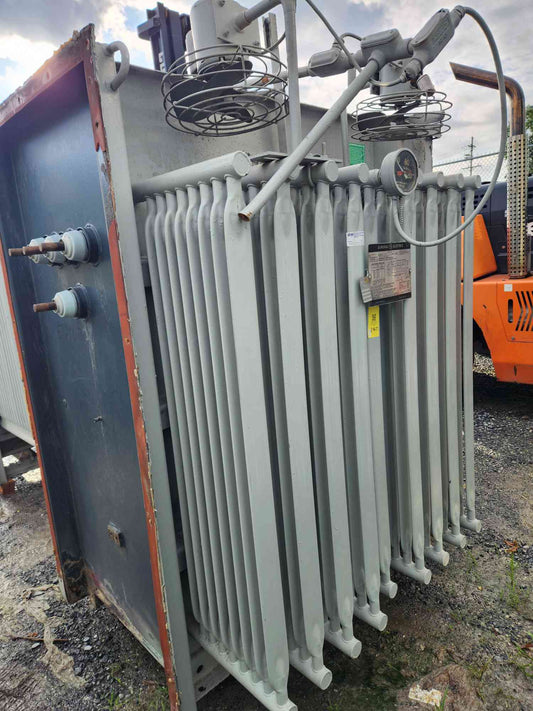 GE 1500 kVA Substation Transformer 13800V to 480Y/277V 3ph 1725 kVA Liquid