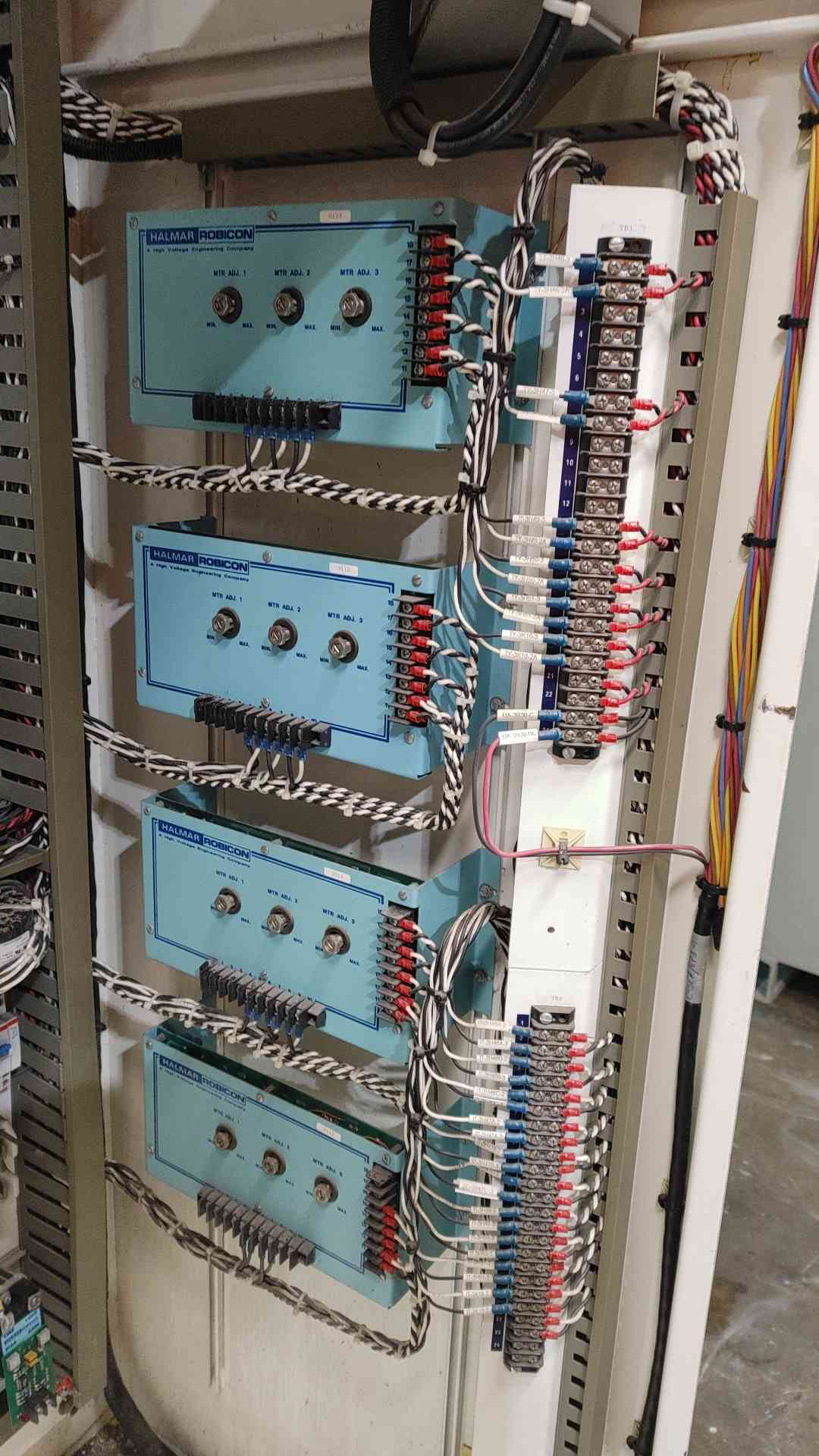 Robicon SCR Power Control Panel 480V 3PH 60A 49kW Heater Panel Halmar Robicon