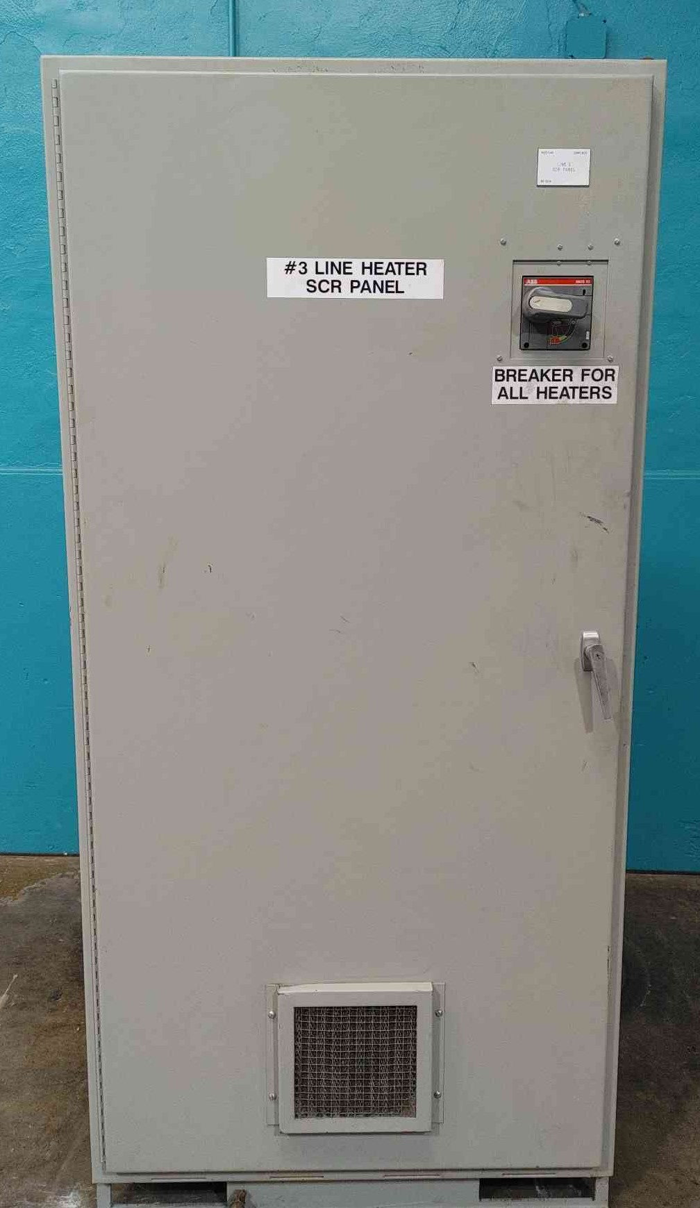 Robicon SCR Power Control Panel 480V 3PH 60A 49kW Heater Panel Halmar Robicon